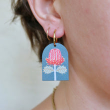 Load image into Gallery viewer, Scarlet Banksia Arch Earrings