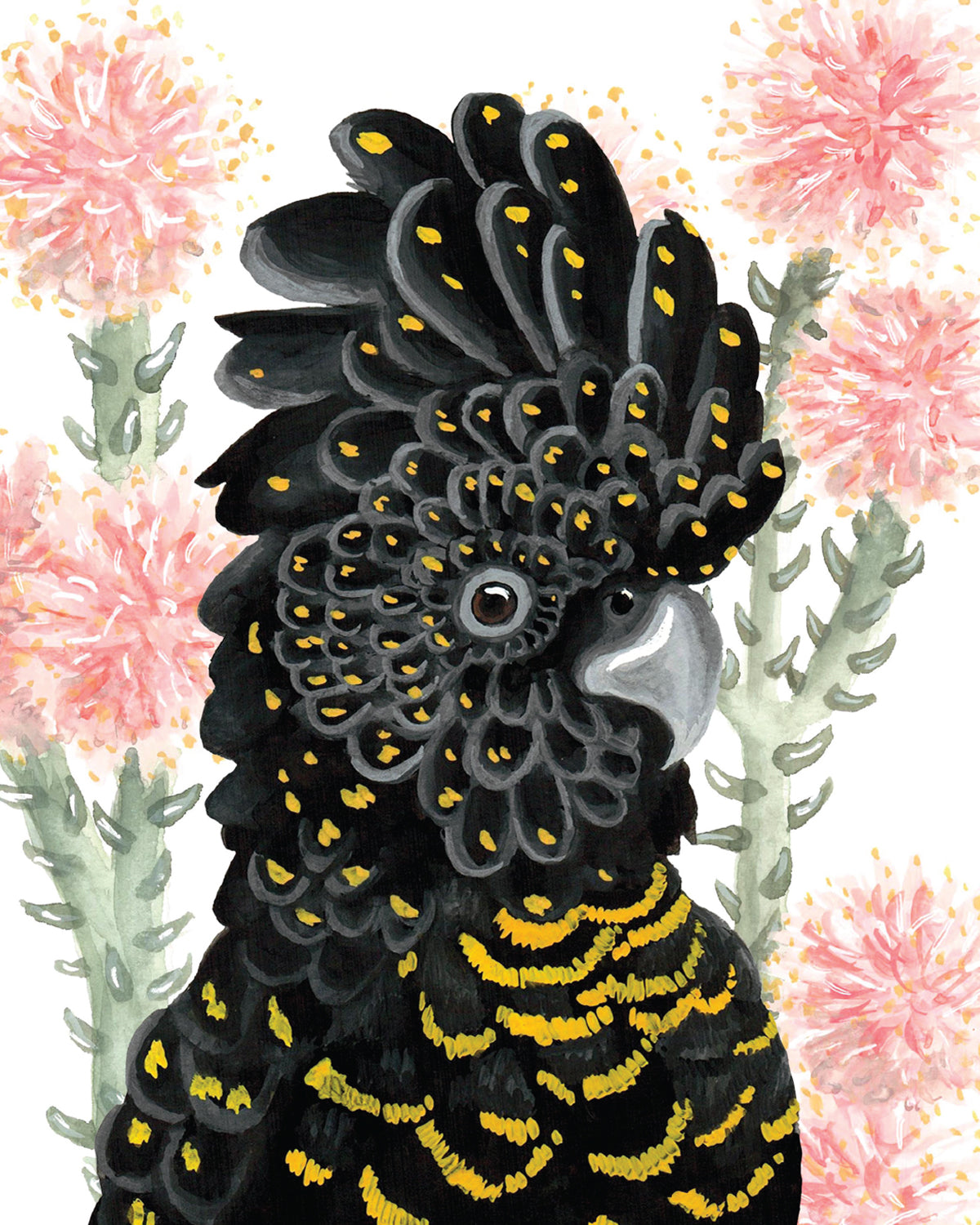 Black Cockatoo Print - 8 x 10"